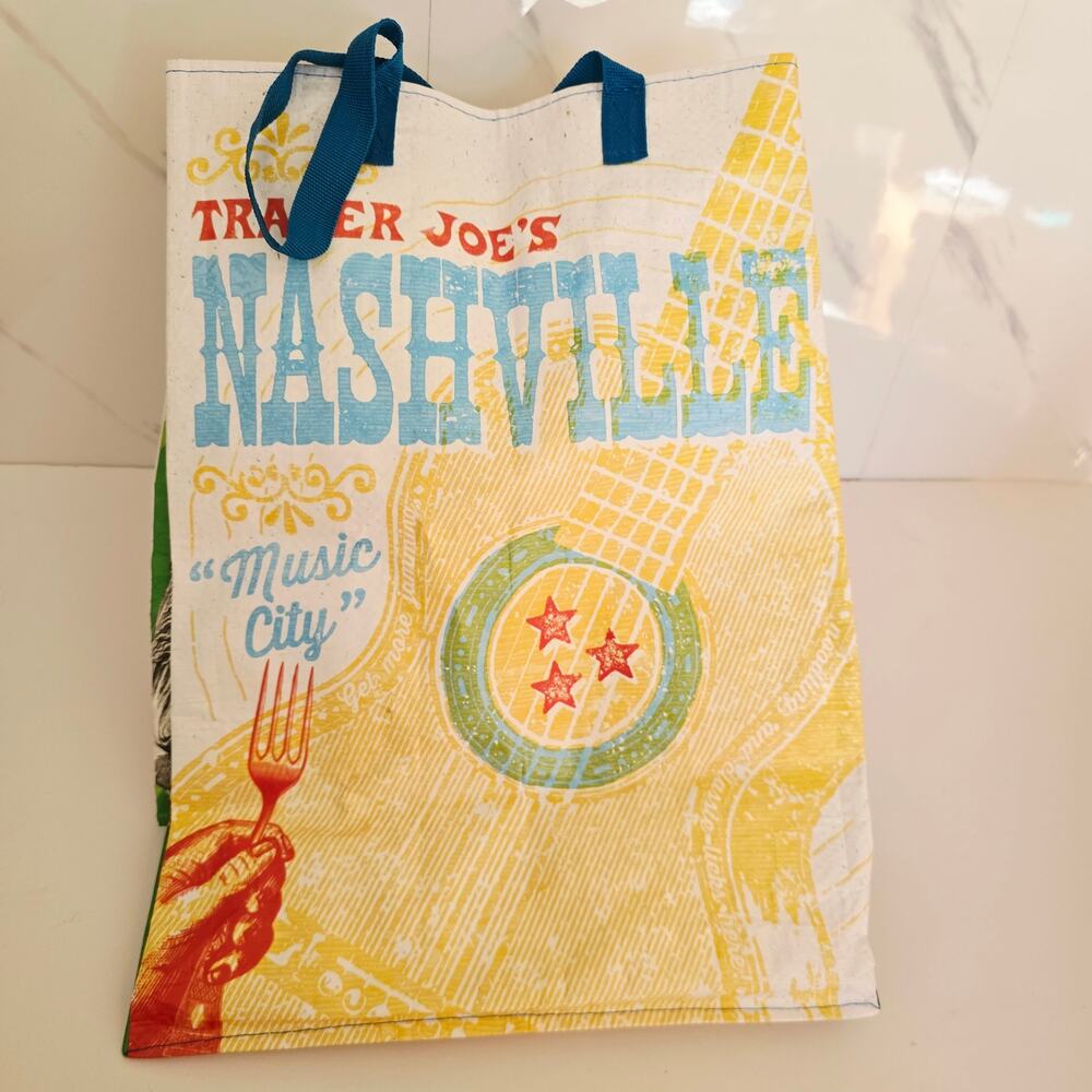 NWT Trader Joe's Reusable Tote Bag NASHVILLE. TENNESSEE TN Music City USA